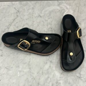 Birkenstock Big Buckle women’s sandal.  GIZEH.